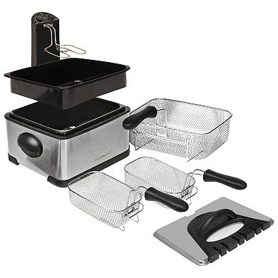 Kenmore 4.25-qt Deep Fryer & 3 Frying Baskets Set