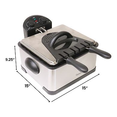 Kenmore 4.25-qt Deep Fryer & 3 Frying Baskets Set