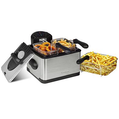 Kenmore 4.25-qt Deep Fryer & 3 Frying Baskets Set