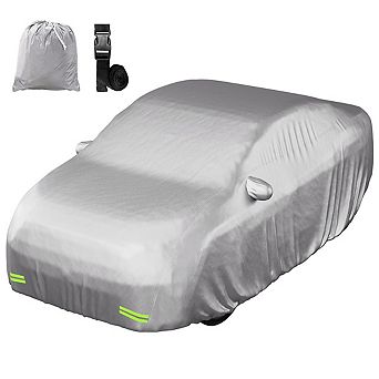 Mockins 190”x75”x60” Silver 190T Polyester Sedan Car Cover