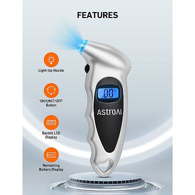 AstroAI Tire Pressure Gauge Digital 0-150PSI Accurate in 0.1 Increments