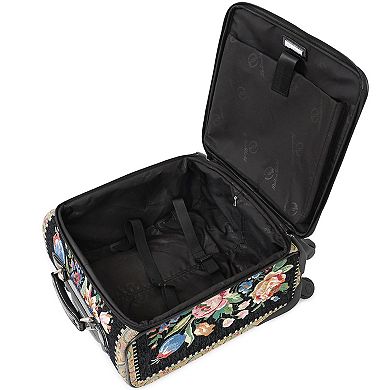 Mellow World Hand-Beaded Butterfly Spinner Carry-On Suitcase