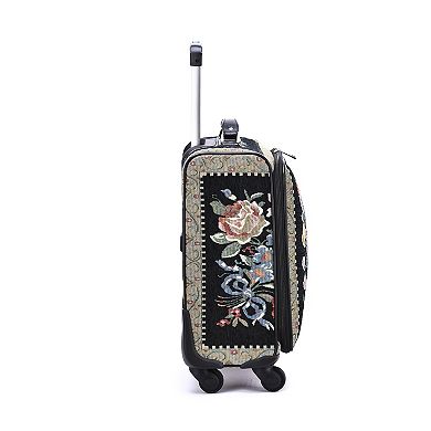 Mellow World Hand-Beaded Butterfly Spinner Carry-On Suitcase