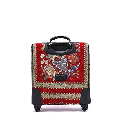 Mellow World Hand-Beaded Spinner Carry-On Suitcase