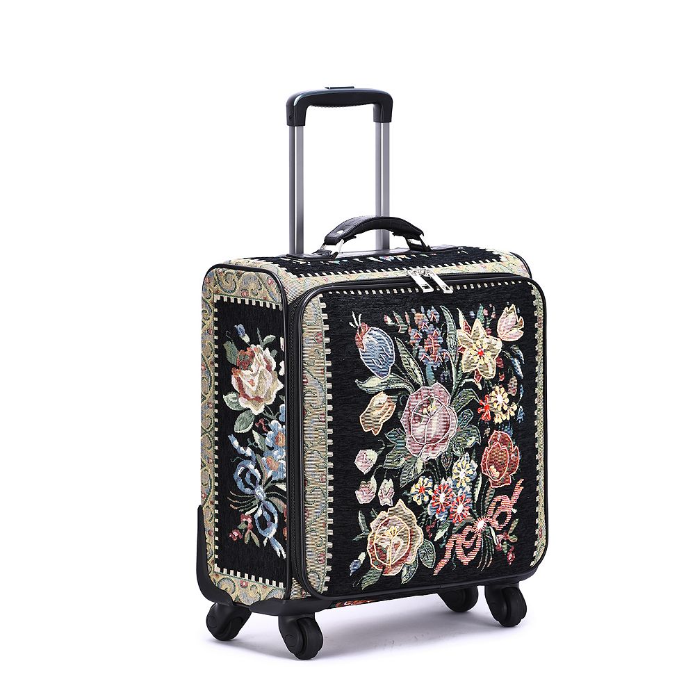 Mellow World Hand-Beaded Spinner Carry-On Suitcase