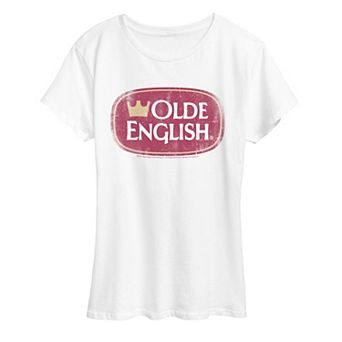 Women's Olde English Logo Distressed Graphic Tee