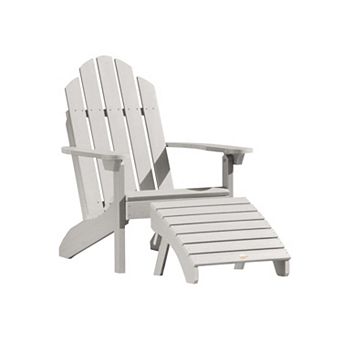 Highwood USA 2 pc Classic Westport Adirondack Chair & Folding Ottoman Set
