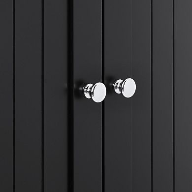 Corner Cabinet Storage Cabinet with Doors and Shelves