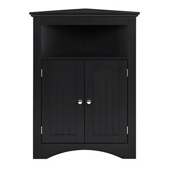 Corner Cabinet Storage Cabinet with Doors and Shelves