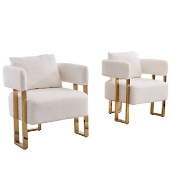Arm Accent Chair Upholstered Chair 2 pc Set