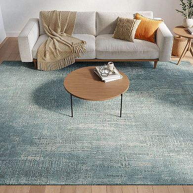Nourison Botanical Washables Modern Indoor Flatweave Rug