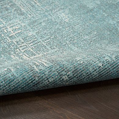 Nourison Botanical Washables Modern Indoor Flatweave Rug