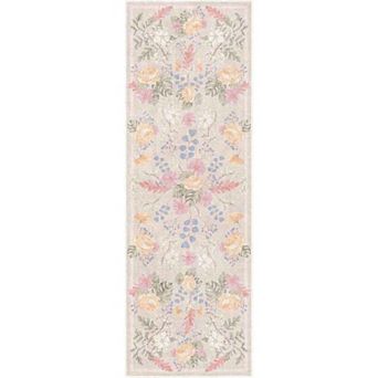 Nourison Botanical Washables Floral Indoor Flatweave Rug