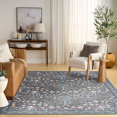 Nourison Botanical Washables Modern Paradise Indoor Flatweave Rug