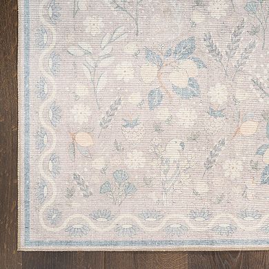 Nourison Botanical Washables Modern Paradise Indoor Flatweave Rug