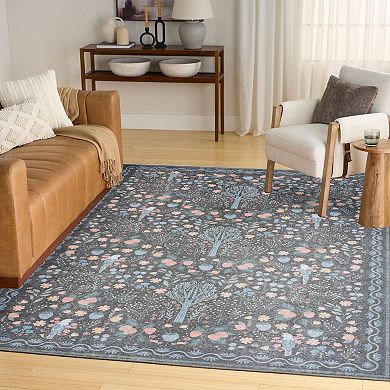 Nourison Botanical Washables Modern Paradise Indoor Flatweave Rug