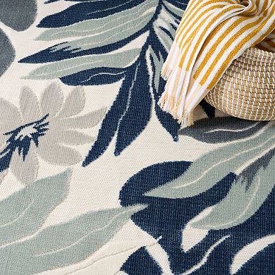 Nourison Suncoast Tropical Indoor/Outdoor Flatweave Rug