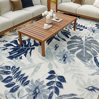 Nourison Suncoast Tropical Indoor/Outdoor Flatweave Rug