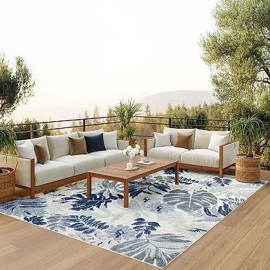 Nourison Suncoast Tropical Indoor/Outdoor Flatweave Rug