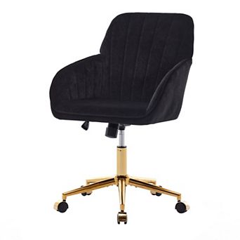 Velvet Home Office Chair Swivel Chair with Adjustable Height