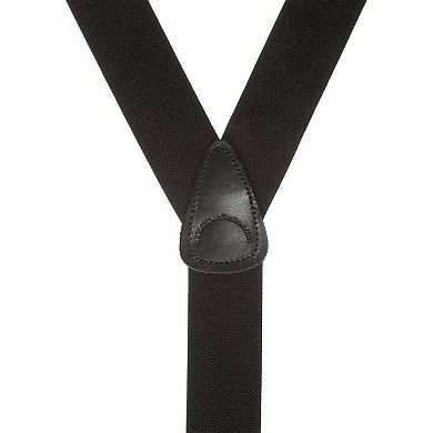 Suspender Store 1.5" Black Button Suspenders