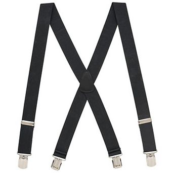 Suspender Store 1.5" Pin Clip Suspenders - Black