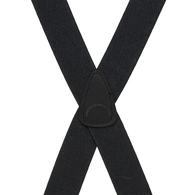 Suspender Store 1.5" Pin Clip Suspenders - Black