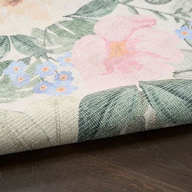 Nourison Botanical Washables Farmhouse Indoor Flatweave Rug