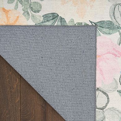 Nourison Botanical Washables Farmhouse Indoor Flatweave Rug