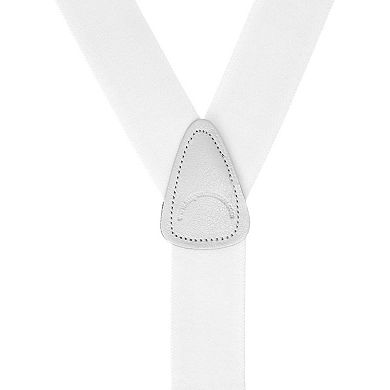 Suspender Store 1.5" Button Suspenders - White