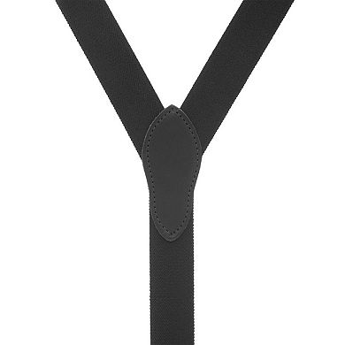 Suspender Store Rugged Comfort Trigger Snap Suspenders - Black