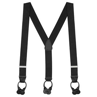 Suspender Store 1.5" Black Button Suspenders