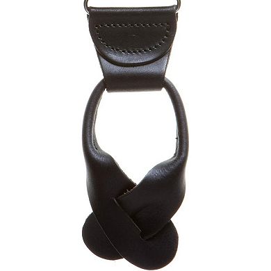Suspender Store 1.5" Black Button Suspenders
