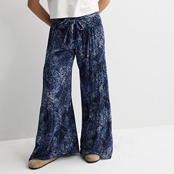 Juniors' Pink Republic Tiered Wide Leg Pants