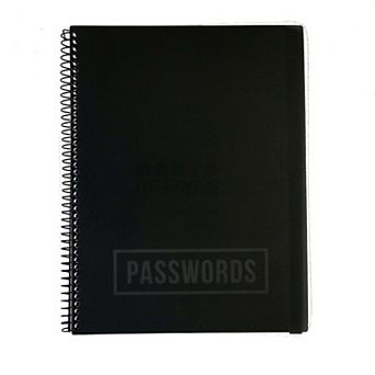 RE-FOCUS THE CREATIVE OFFICE Large Password Keeper Book, 7.5 in x 10 in 96 Pages