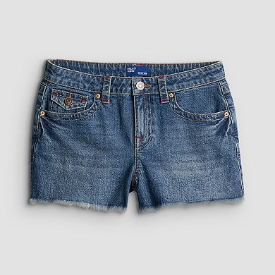 Juniors' Project Indigo Mid Rise Denim Shorts