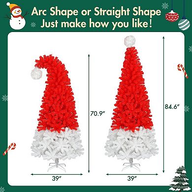 6FT Artificial Christmas Tree with LED Light with 1050 Tips
