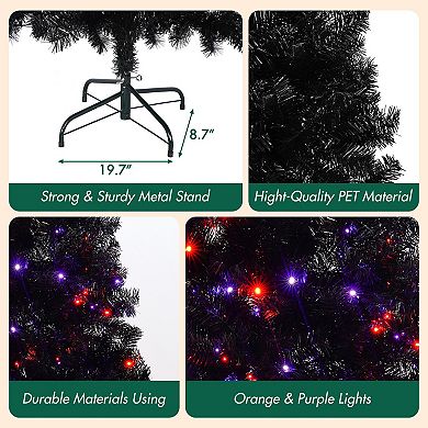 6FT Artificial Christmas Tree with LED Light with 900 Tips