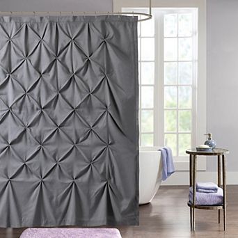 Sweet Home Hudson Pintuck Fabric Shower Curtain