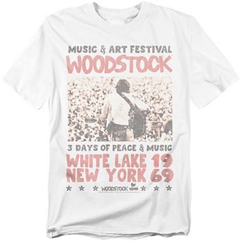 Big & Tall Woodstock Crowd Graphic Tee