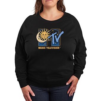 Plus Size MTV Celestial Logo French Terry Long Sleeve Tee