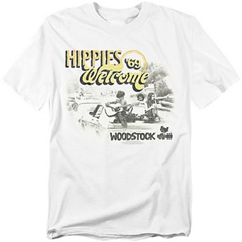 Big & Tall Woodstock Hippies '69 Welcome Graphic Tee