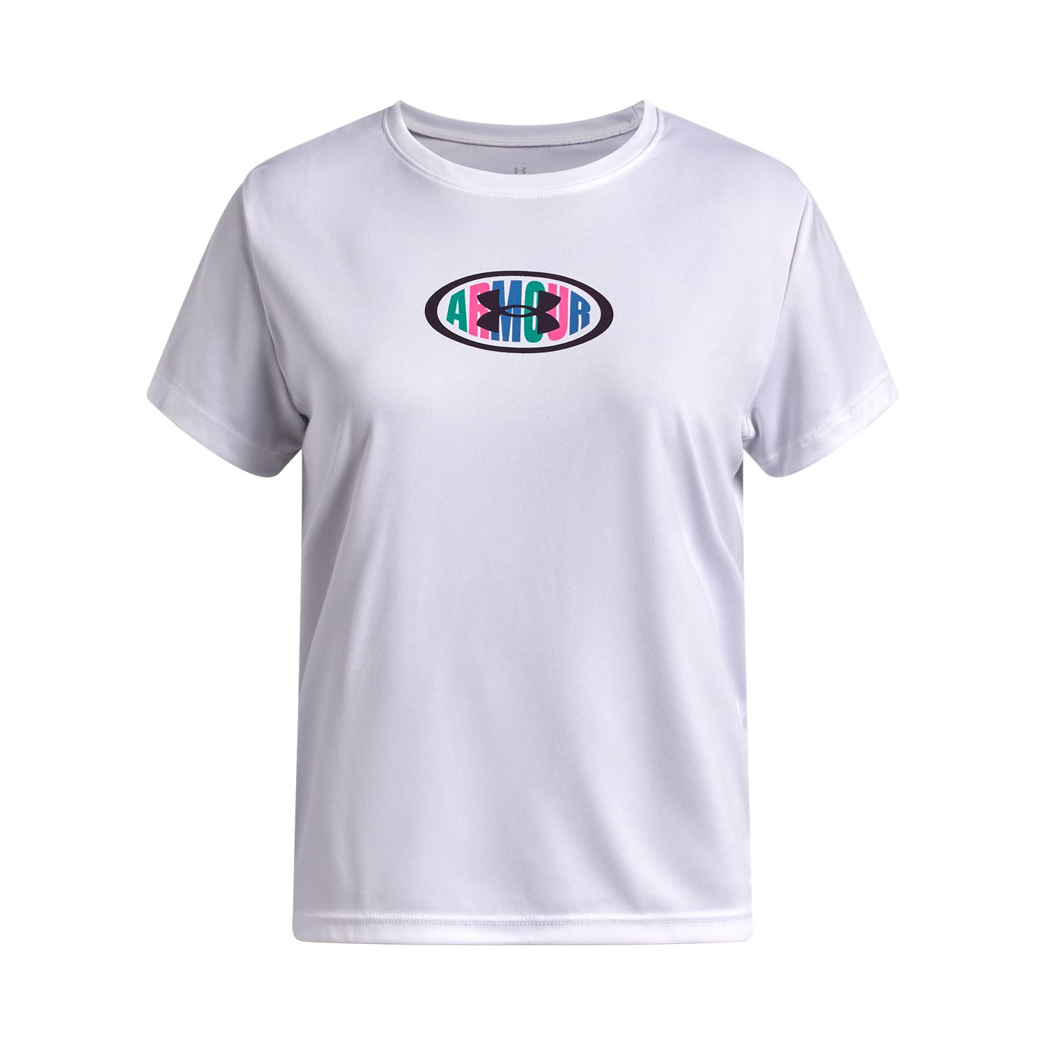 Футболка Under Armour Tech™ Armour Graphic Short Sleeve для девочек — фото 1