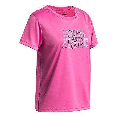 Girls 4-6x Under Armour Tech™ Flower Graphic Short Sleeve Tee