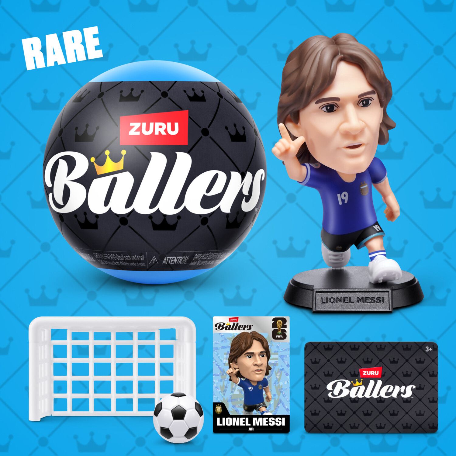 Детский мяч ZURU Ballers FIFA World Cup 2026 Series 1 Interactive Figure & Soccer Ball - Styles May Vary — фото 5
