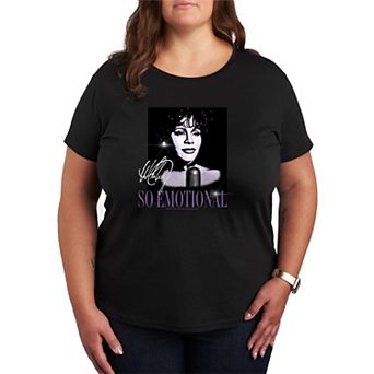 Plus Size Whitney Houston So Emotional Graphic Tee