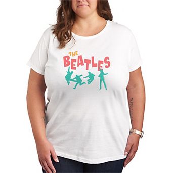 Plus Size The Beatles Silhouettes Graphic Tee