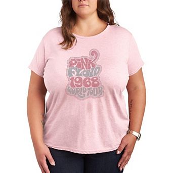 Plus Size Pink Floyd Groovy Retro Graphic Tee