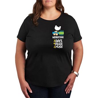Plus Size Woodstock Poster Graphic Tee