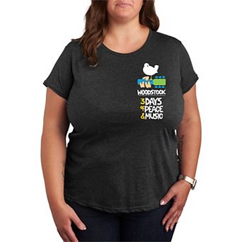 Plus Size Woodstock Poster Graphic Tee